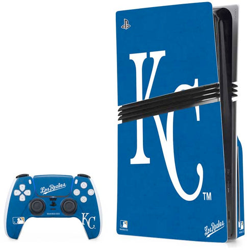 MLB Kansas City Royals - Solid Distressed PS5 Pro Disk Bundle  Skin